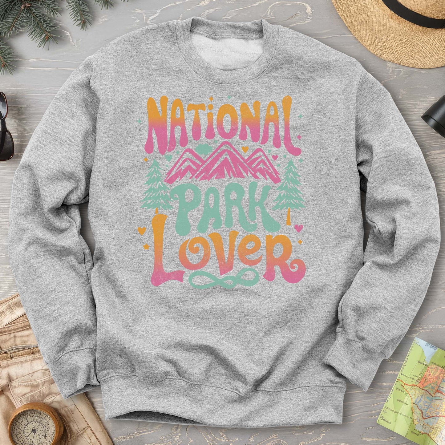 National Park Lover "Groovy Color" Sweatshirt