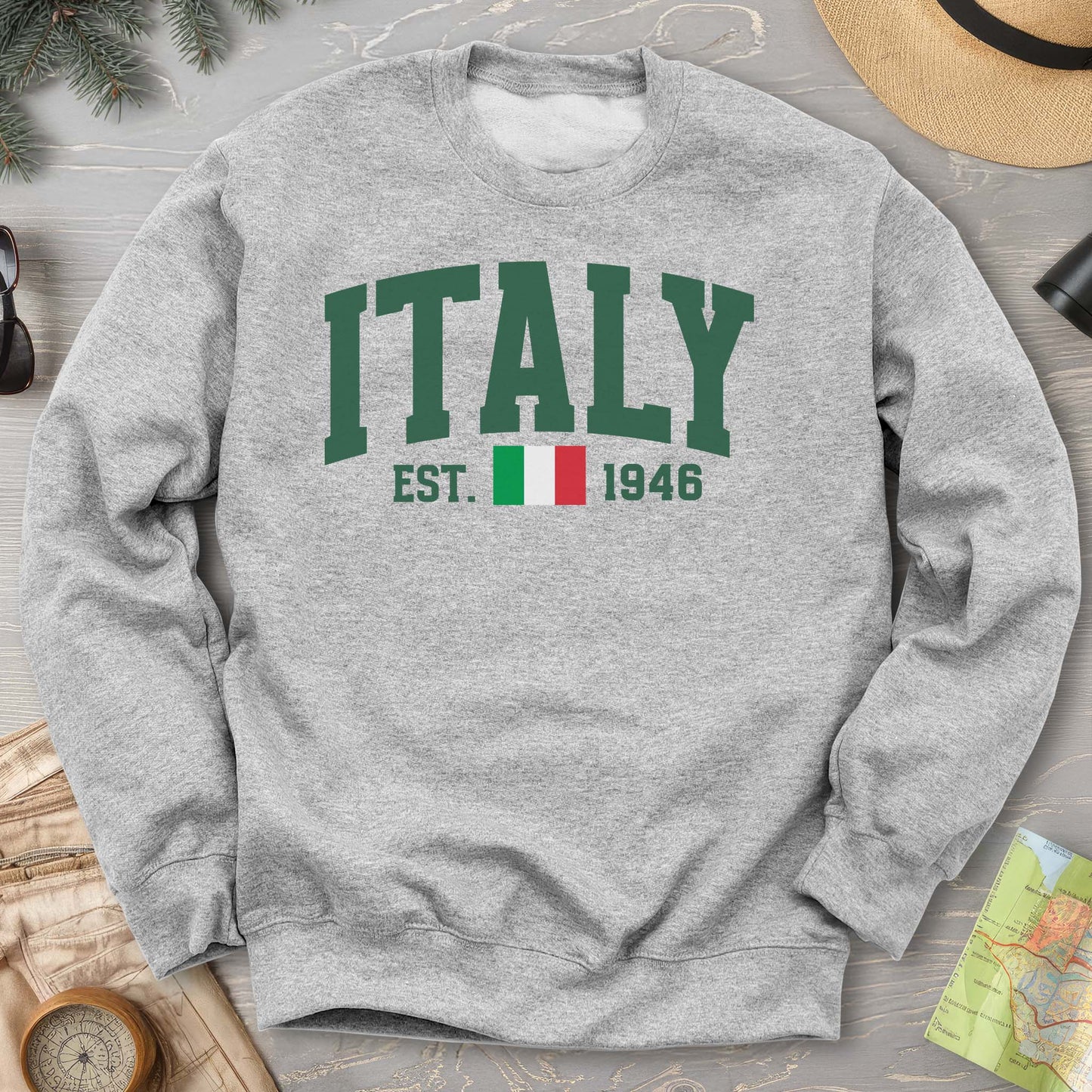 Italy Varsity Flag Sweatshirt