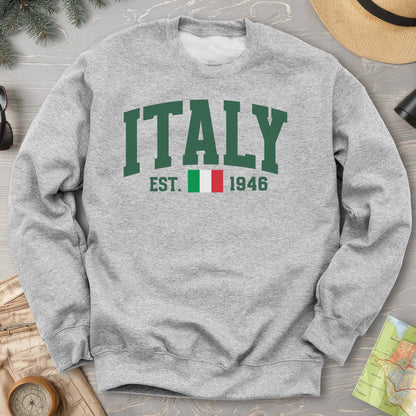 Italy Varsity Flag Sweatshirt