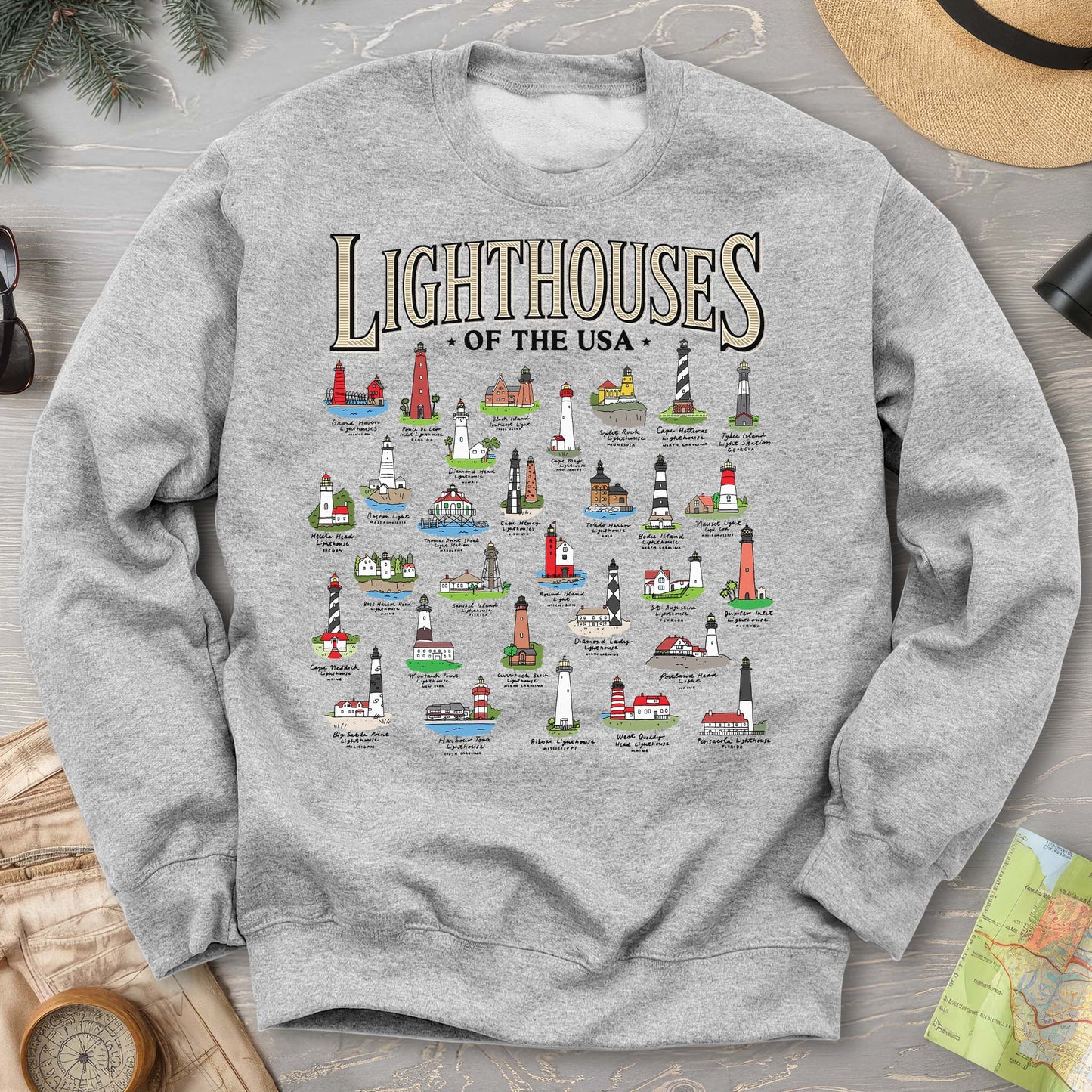 Lighthouses of the USA Sweatshirt
