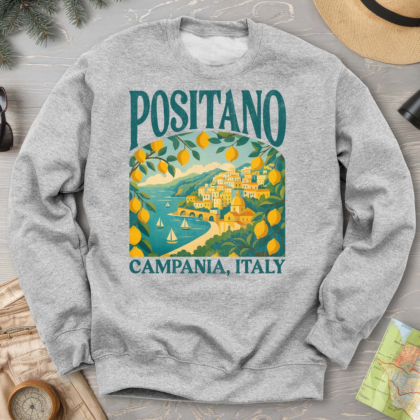 Positano Italy "Big and Bold" Sweatshirt