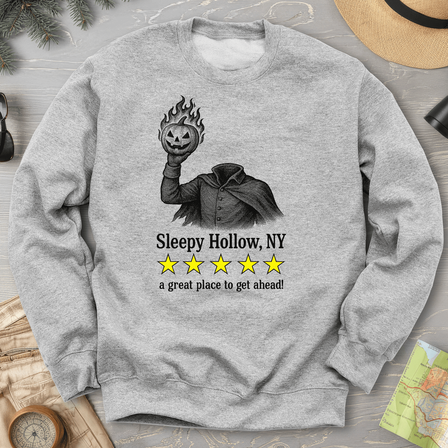 Sleepy Hollow NY "5 Star Review" Sweatshirt