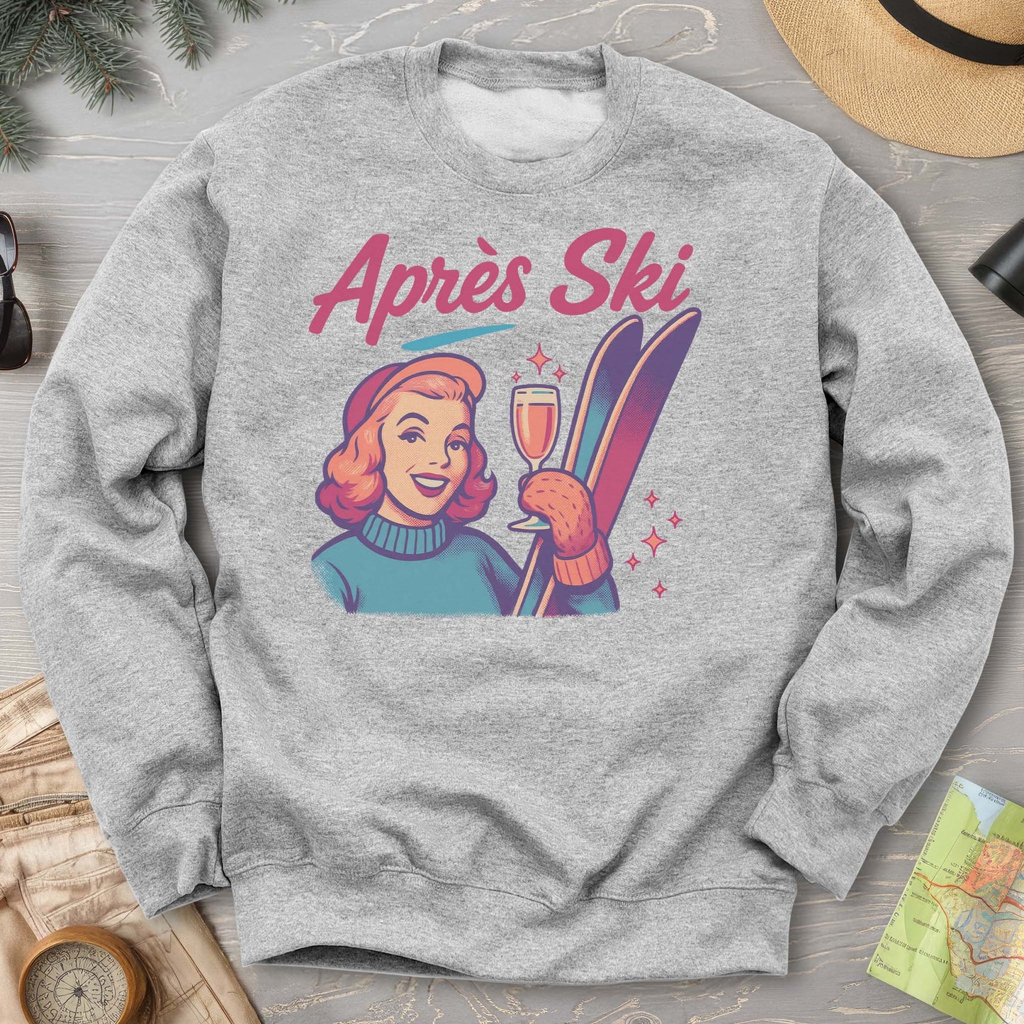 Apres Ski Retro 1950's Sweatshirt