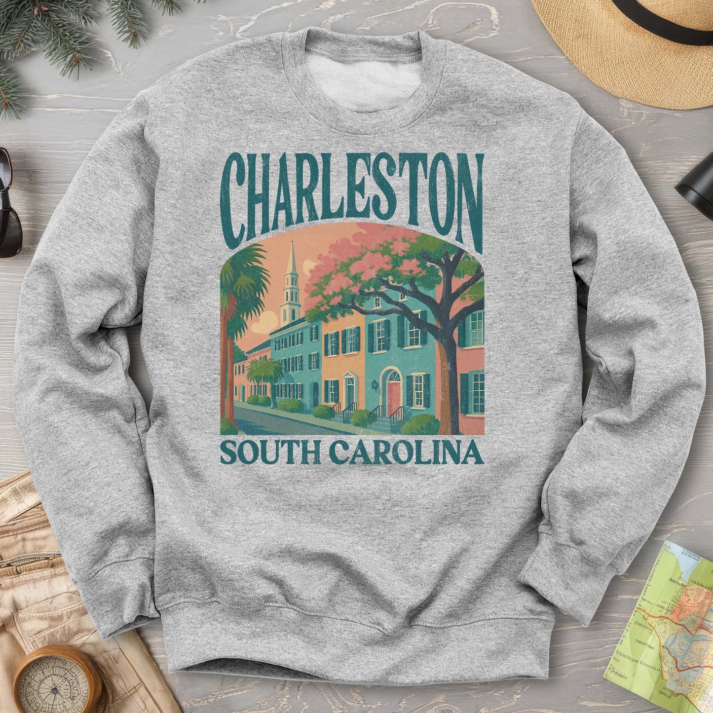 Charleston South Carolina "Big and Bold" Sweatshirt