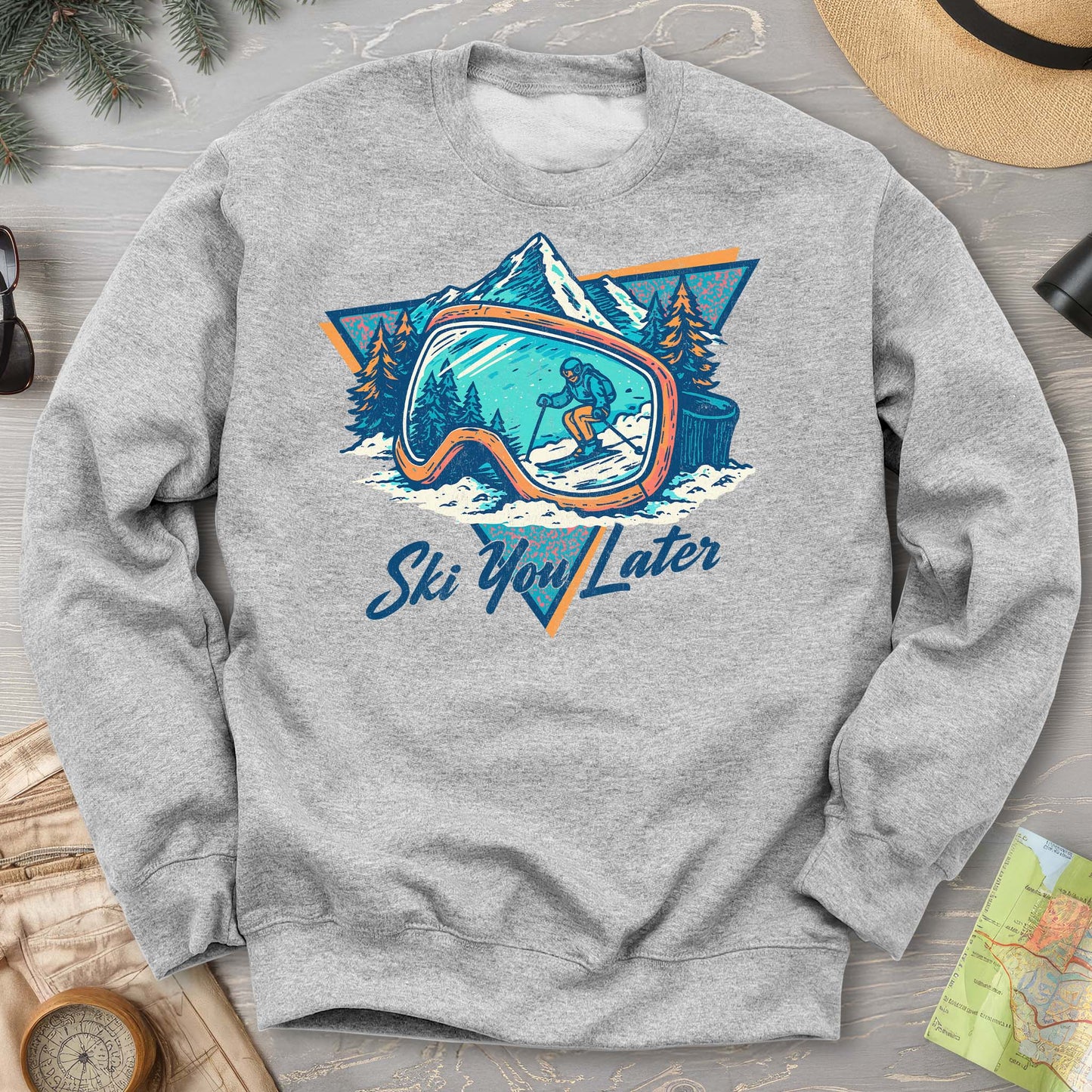 Ski You Later Retro 1980's Sweatshirt