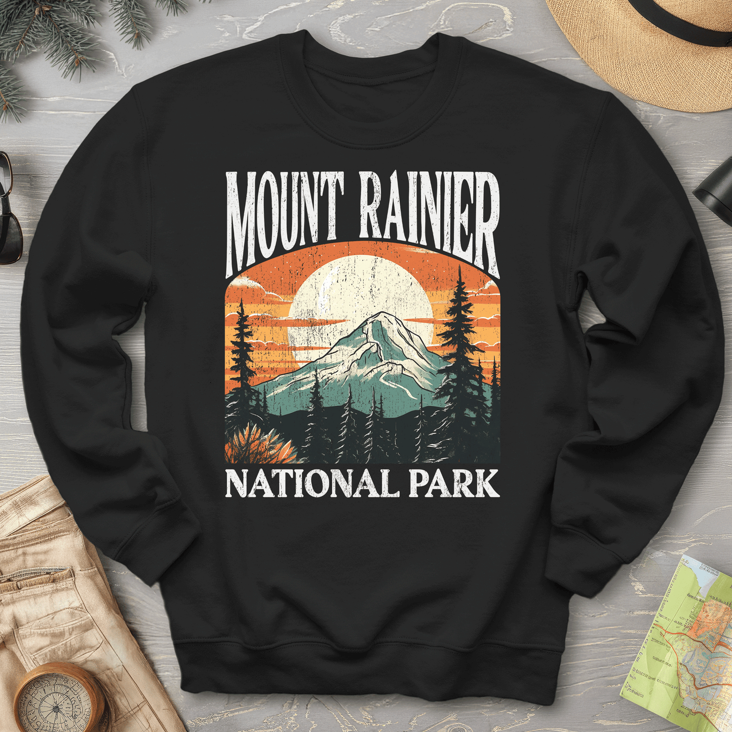 Mount Rainier National Park "Big and Bold" sweatshirt