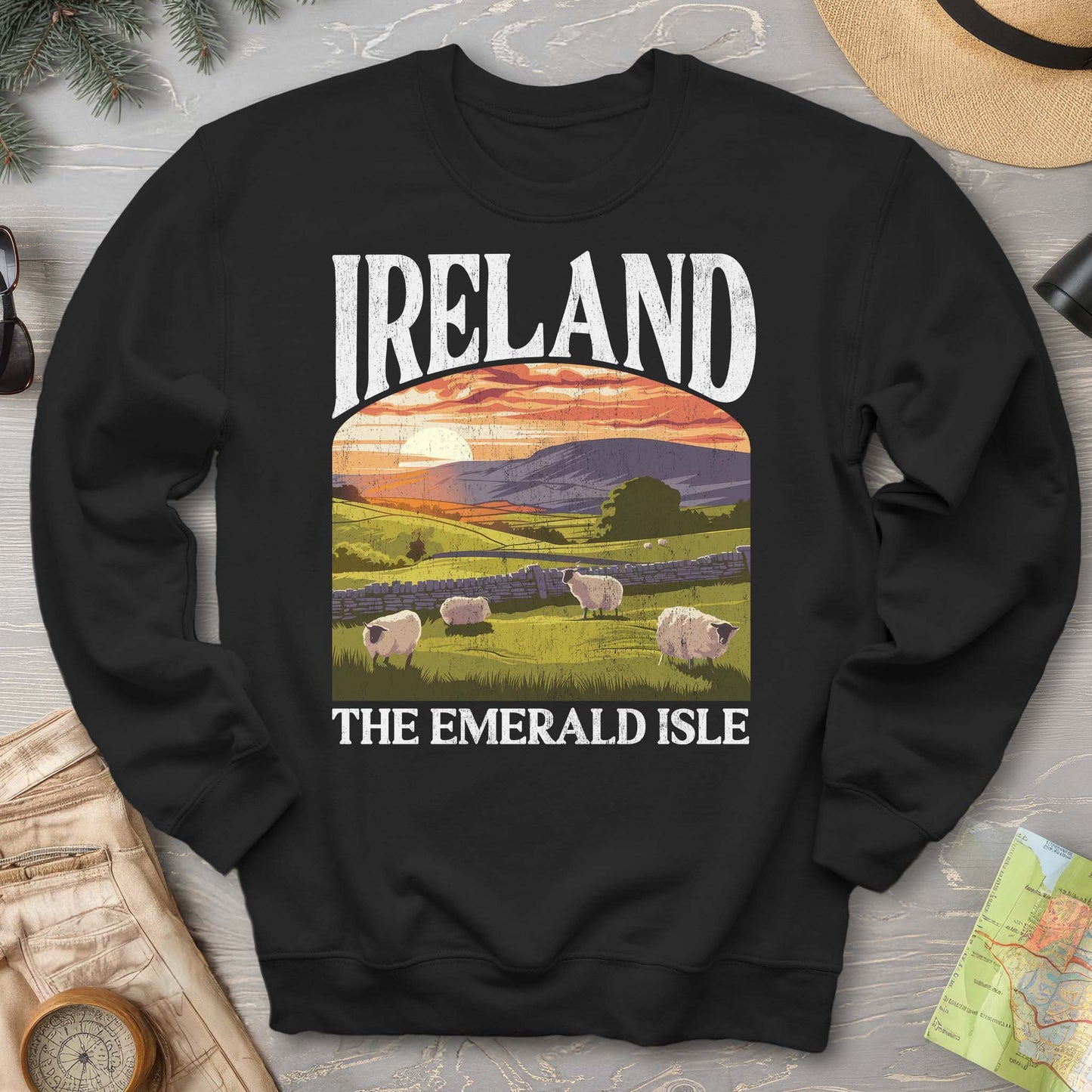 Ireland The Emerald Isle "Big and Bold" Sweatshirt