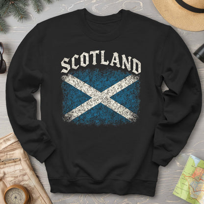 Scotland Distressed Vintage Flag Sweatshirt