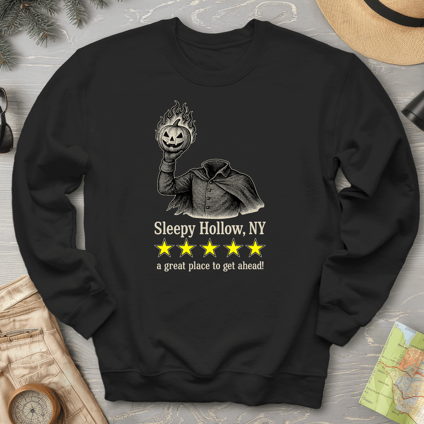 Sleepy Hollow NY "5 Star Review" Sweatshirt