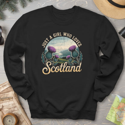 Just a Girl Who Loves Scotland Sweatshirt