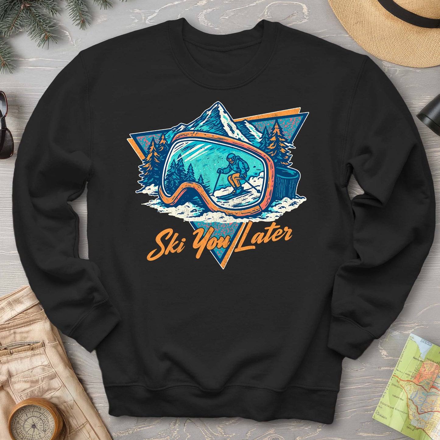 Ski You Later Retro 1980's Sweatshirt
