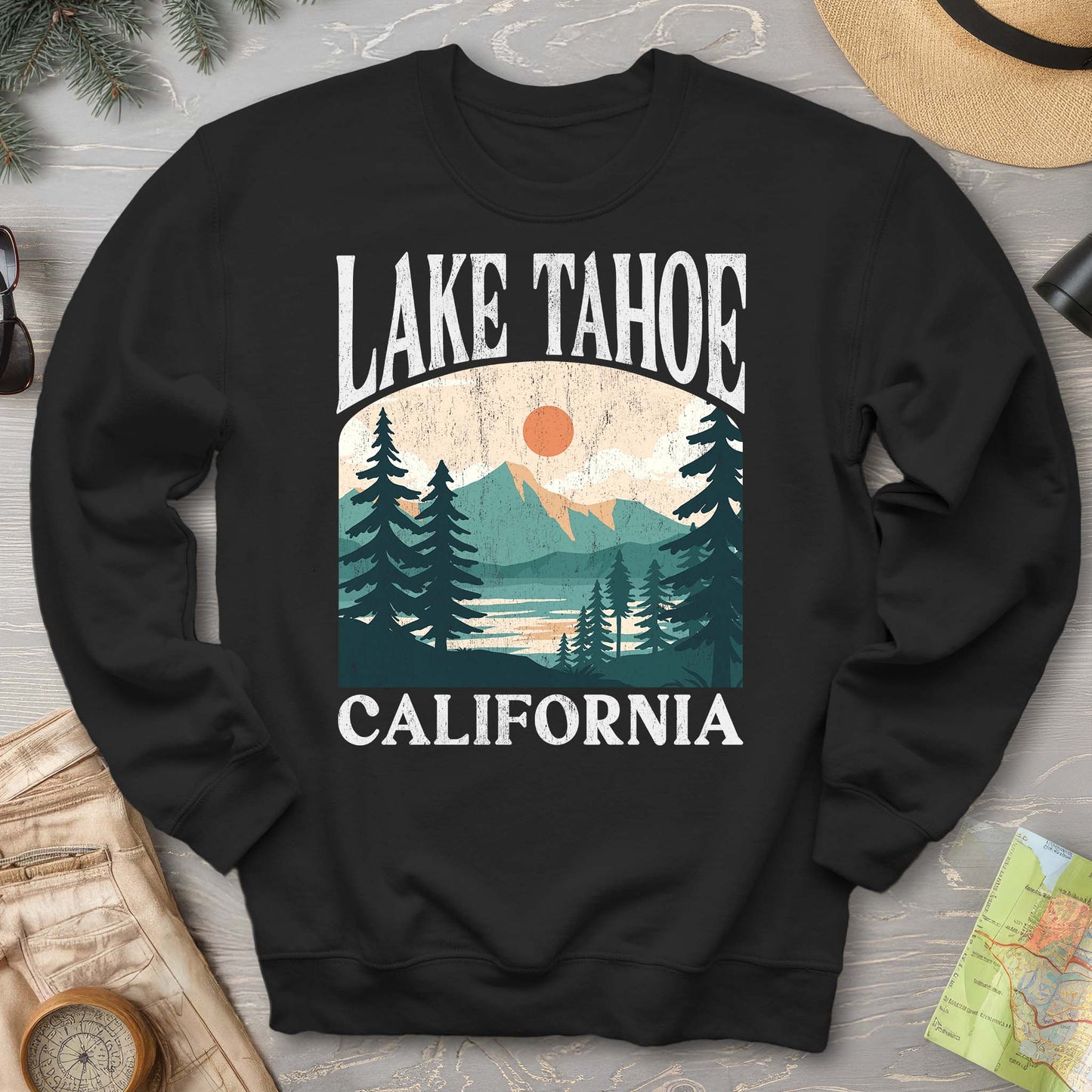 Lake Tahoe California "Big and Bold" Sweatshirt