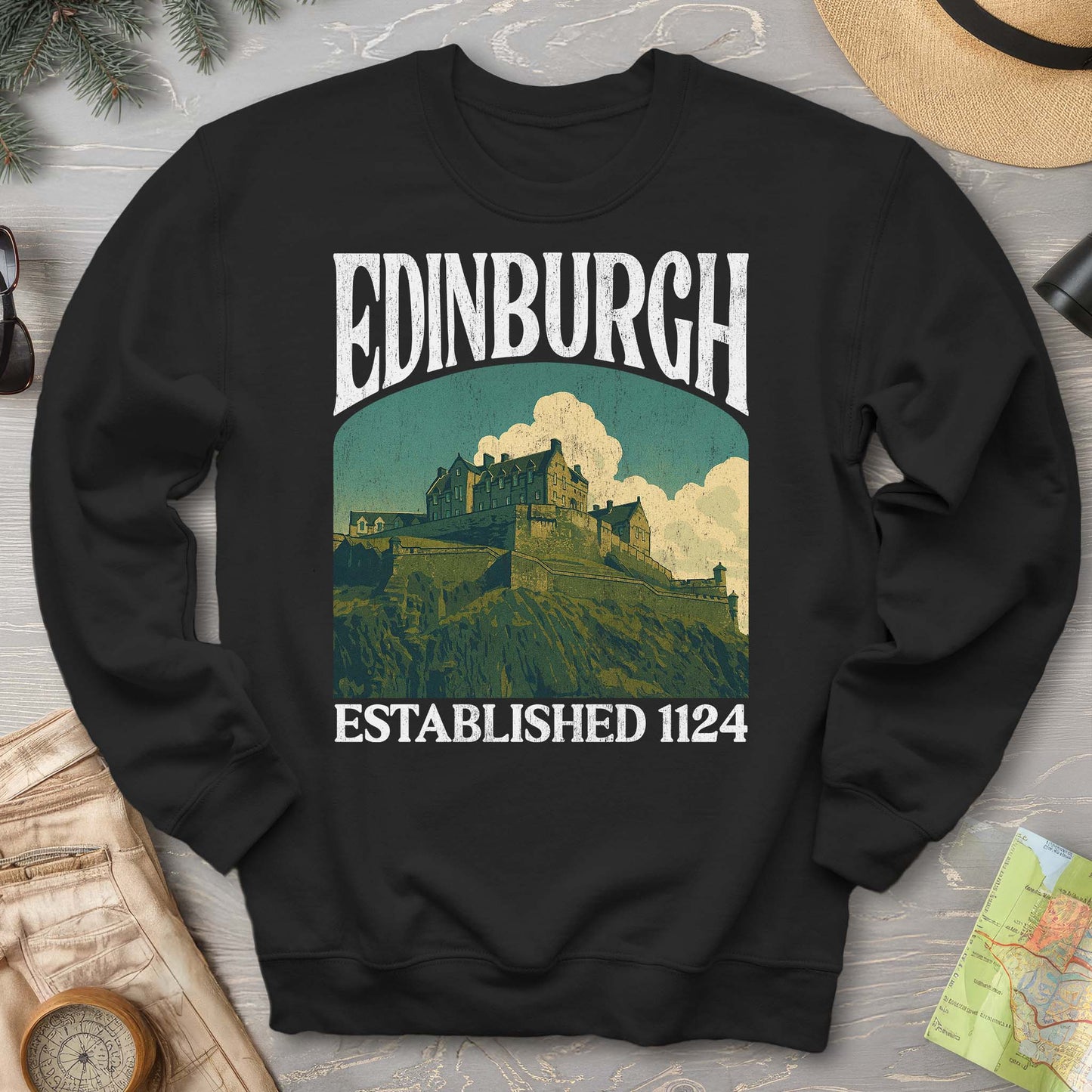 Edinburgh Scotland "Big and Bold" Sweatshirt