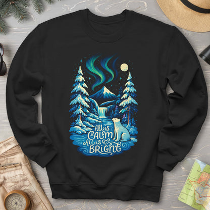 All Is Calm Northern Lights Sweatshirt