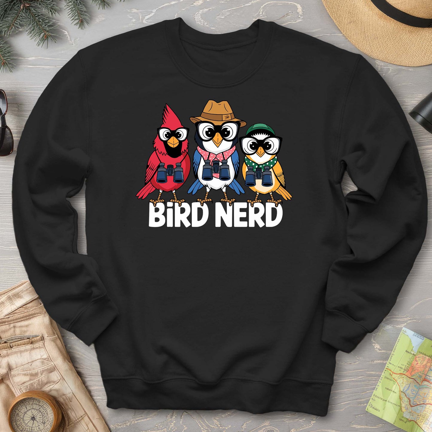 Bird Nerd "Birding Birds" Sweatshirt