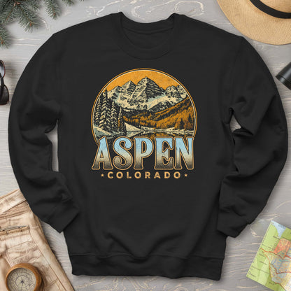 Aspen Colorado Groovy Screenprint Sweatshirt
