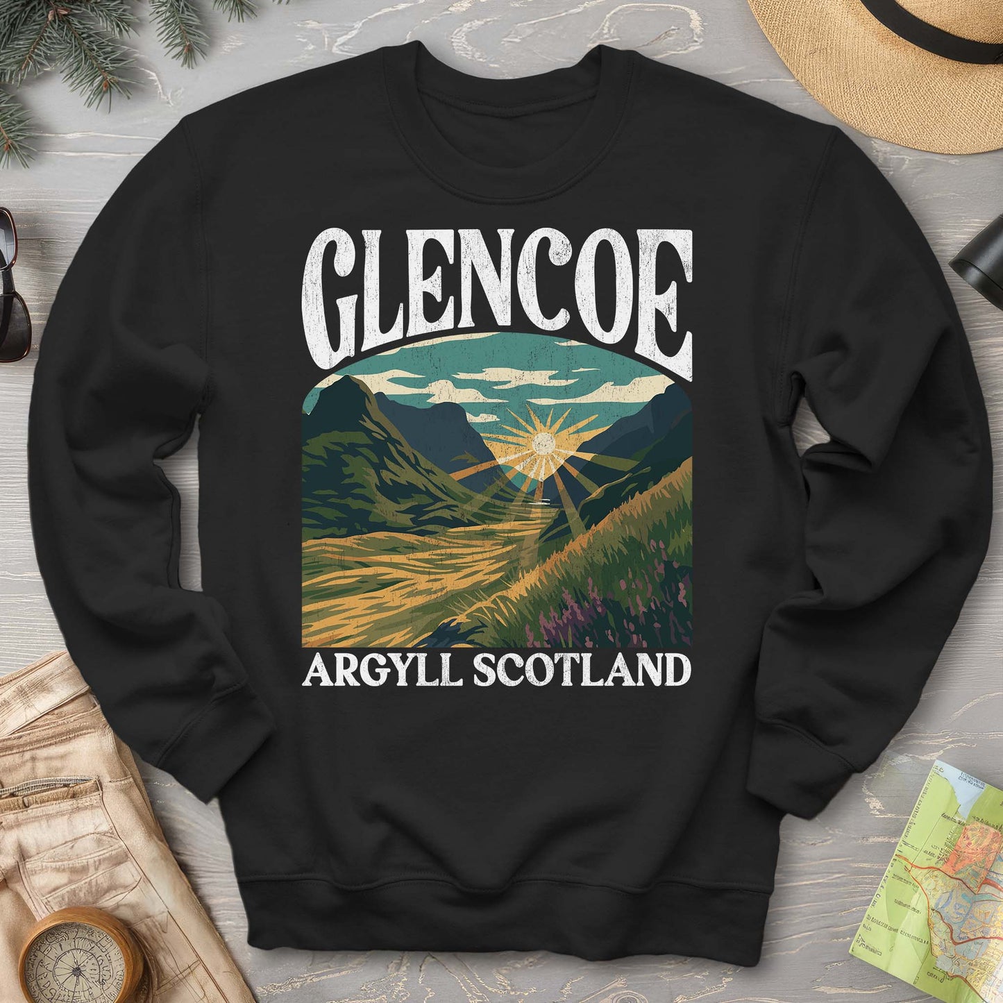 Glencoe Scotland "Big & Bold" Sweatshirt