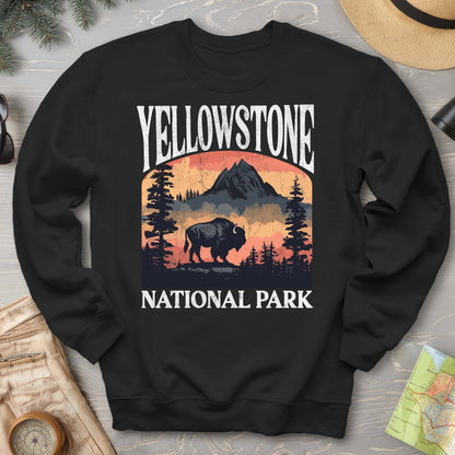 Yellowstone National Park Buffalo "Big and Bold" Sweatshirt