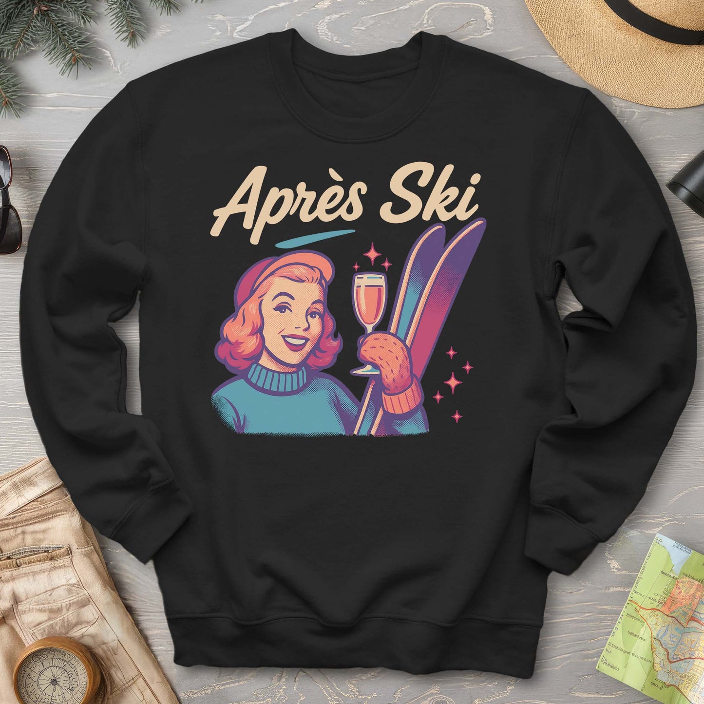 Apres Ski Retro 1950's Sweatshirt
