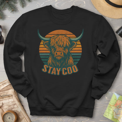 Highland Cow "Stay Coo" Sweatshirt
