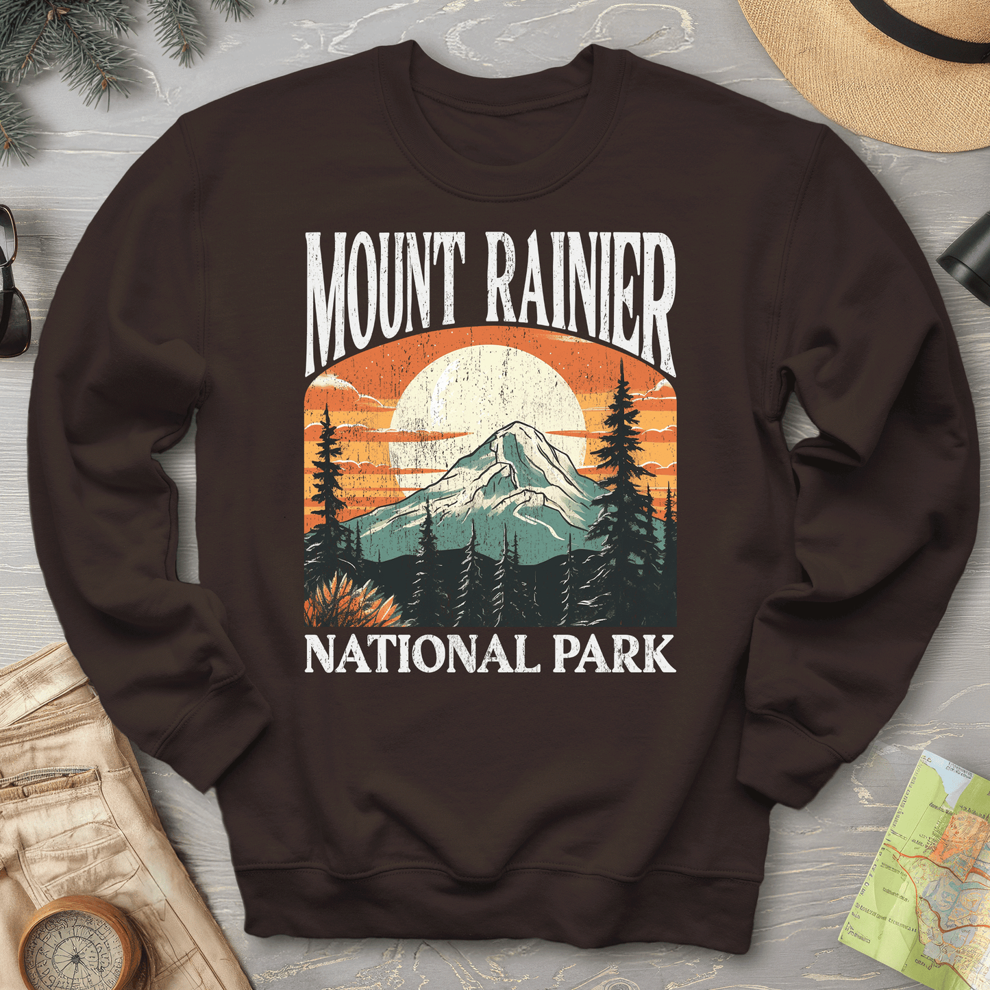 Mount Rainier National Park "Big and Bold" sweatshirt