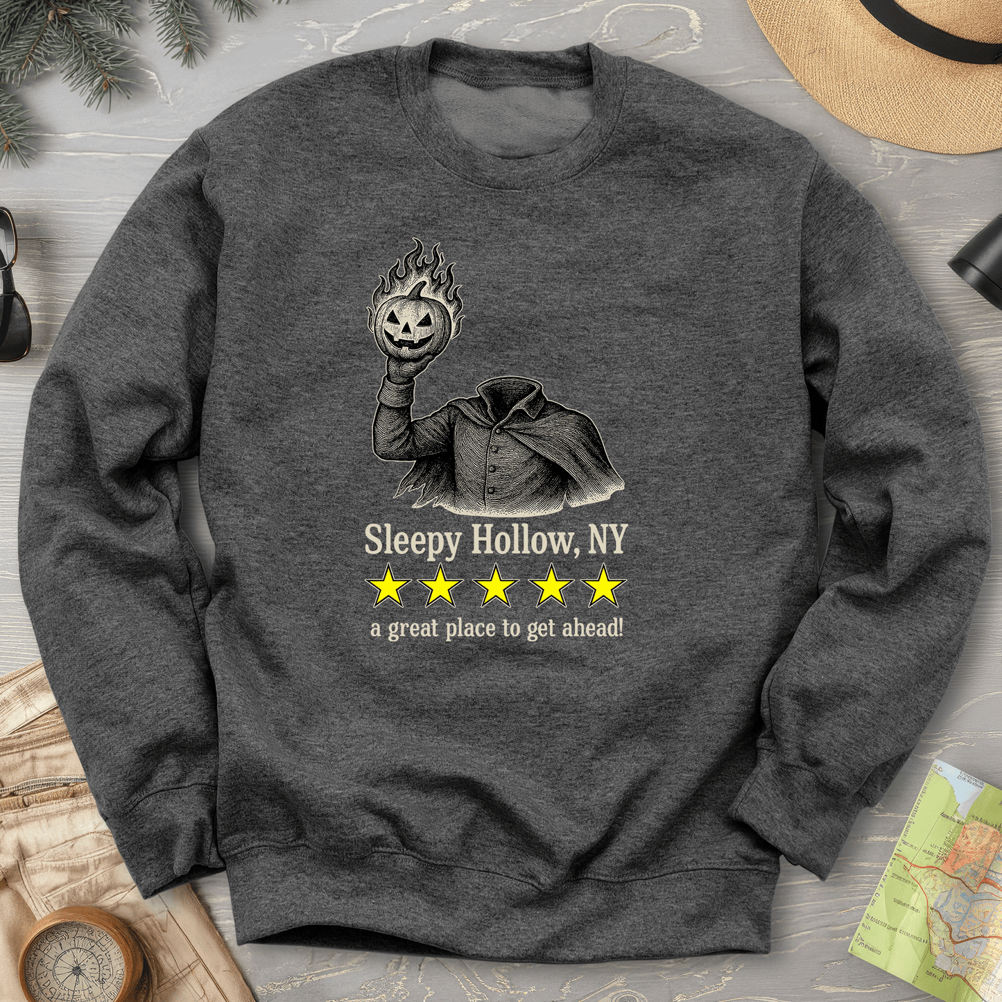 Sleepy Hollow NY "5 Star Review" Sweatshirt