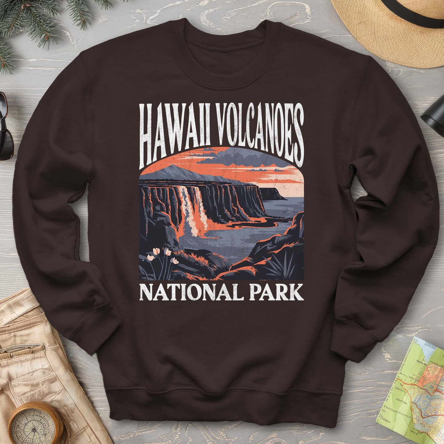 Hawaii Volcanoes National Park "Big and Bold" Sweatshirt