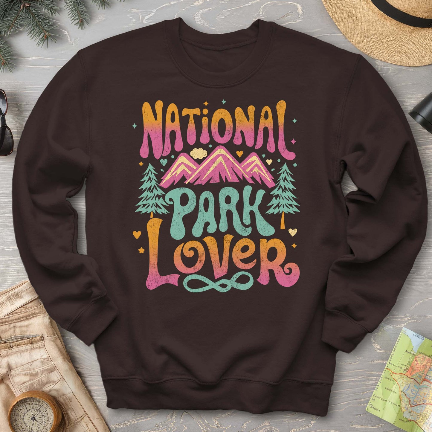 National Park Lover "Groovy Color" Sweatshirt