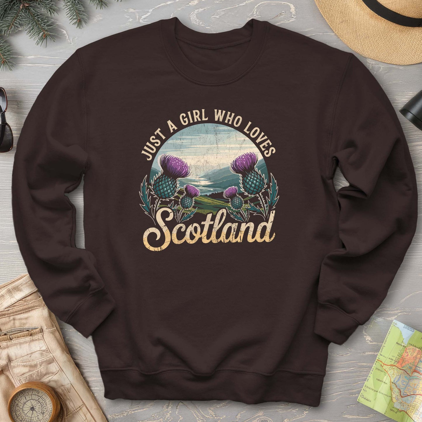Just a Girl Who Loves Scotland Sweatshirt