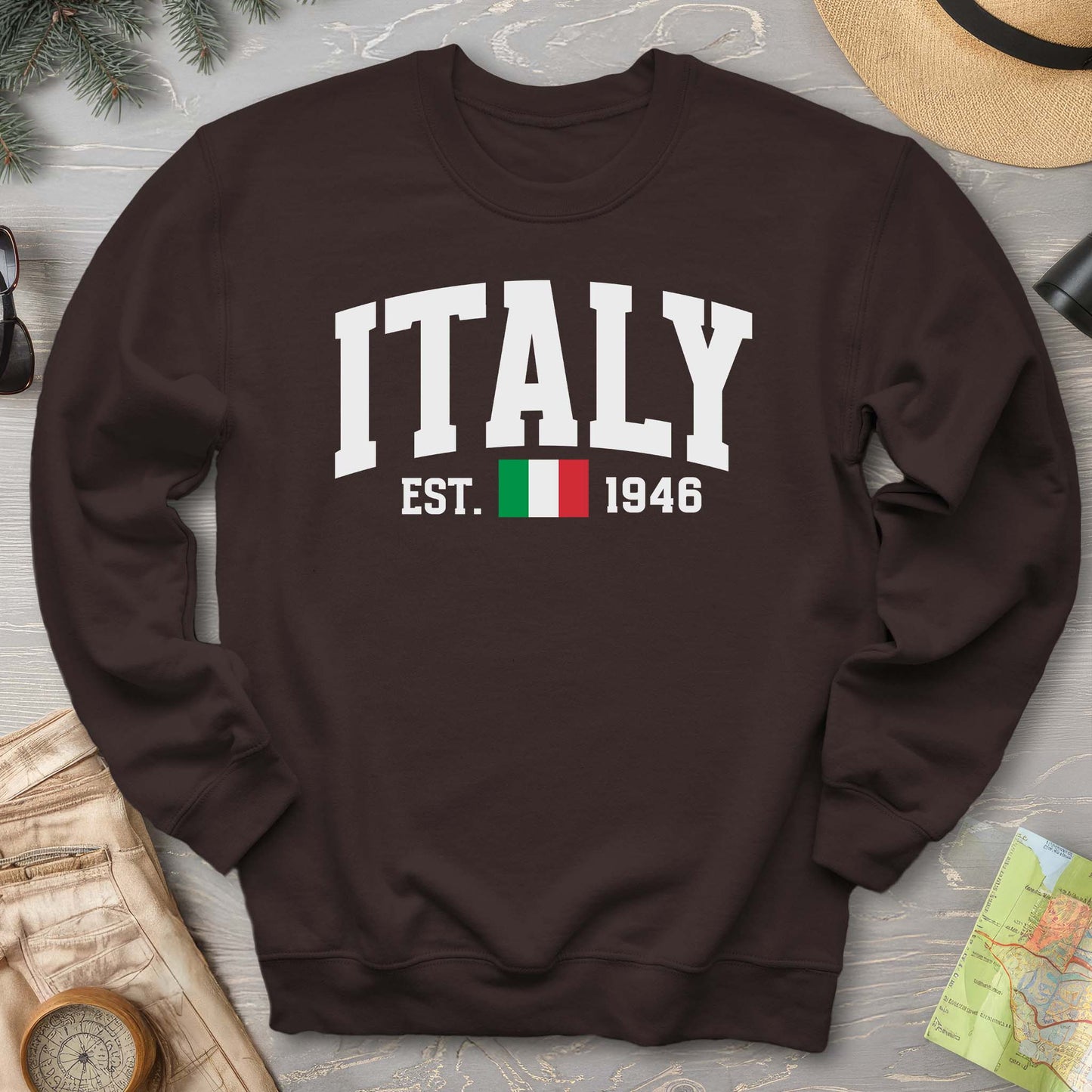Italy Varsity Flag Sweatshirt