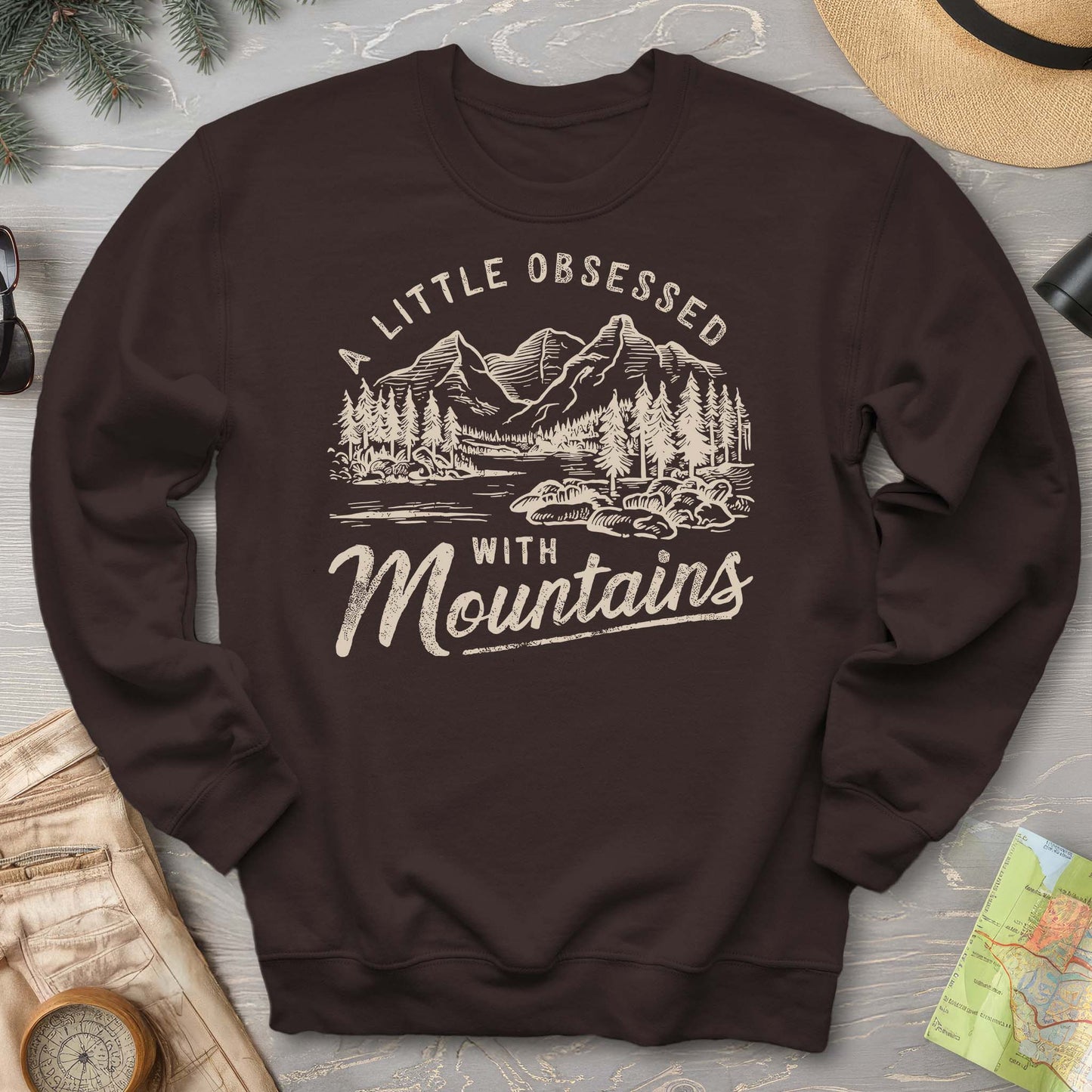 "A Little Obsessed with Mountains" Sweatshirt