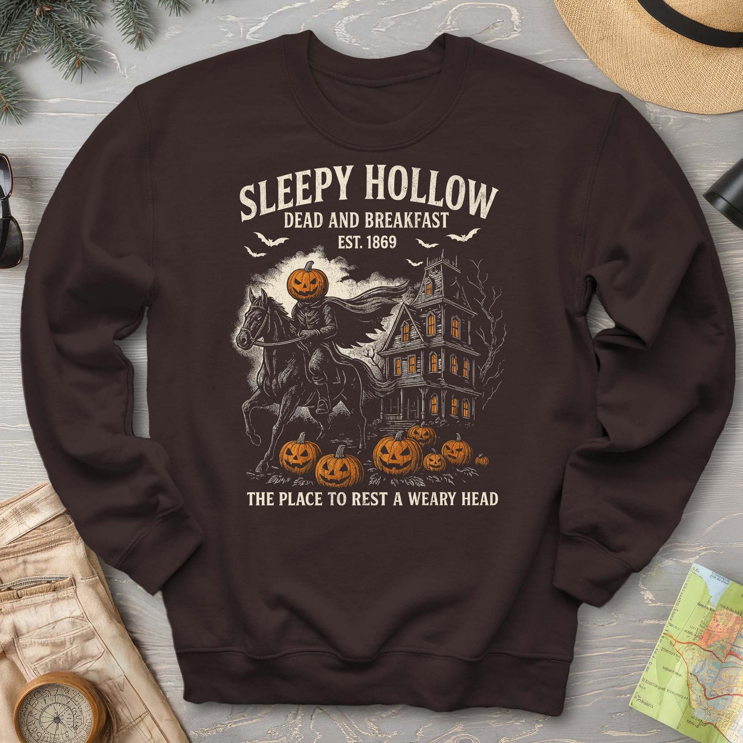 Sleepy Hollow Dead and Breakfast Sweatshirt