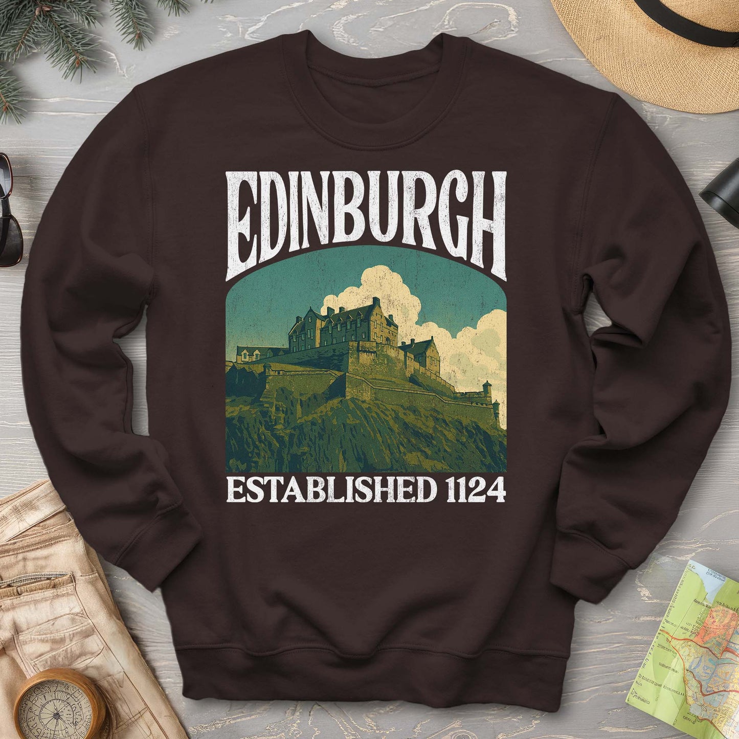 Edinburgh Scotland "Big and Bold" Sweatshirt