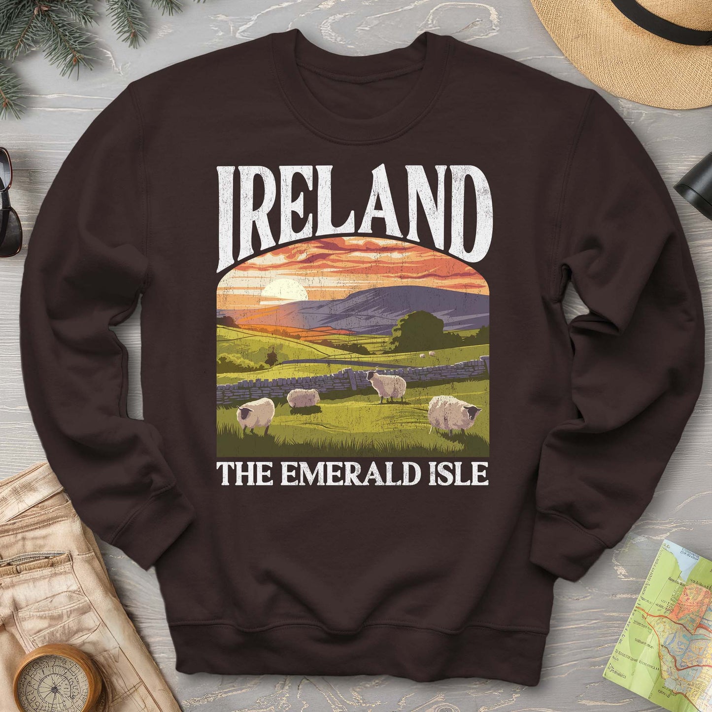 Ireland The Emerald Isle "Big and Bold" Sweatshirt