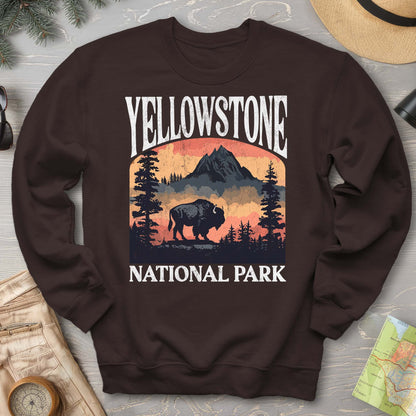 Yellowstone National Park Buffalo "Big and Bold" Sweatshirt