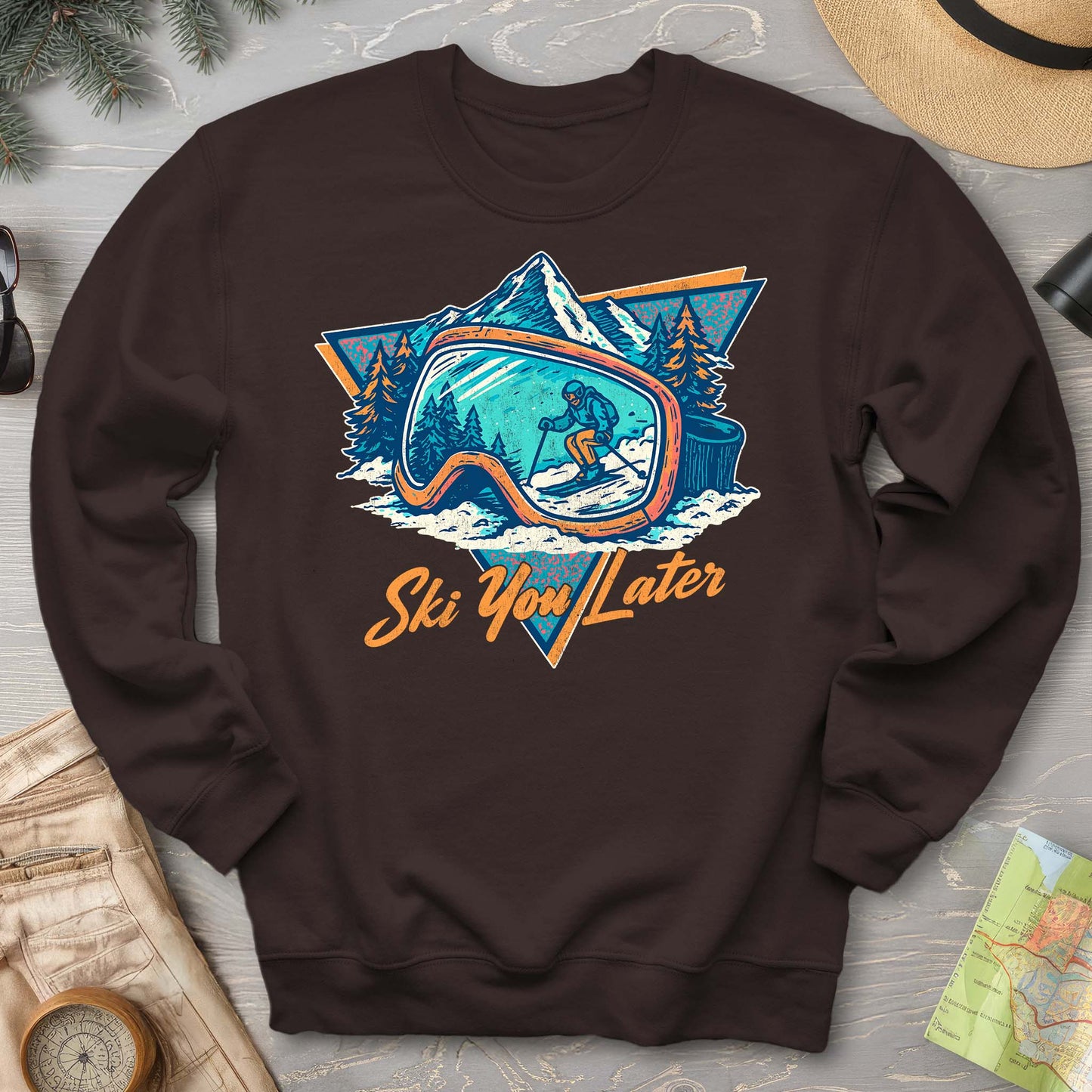 Ski You Later Retro 1980's Sweatshirt