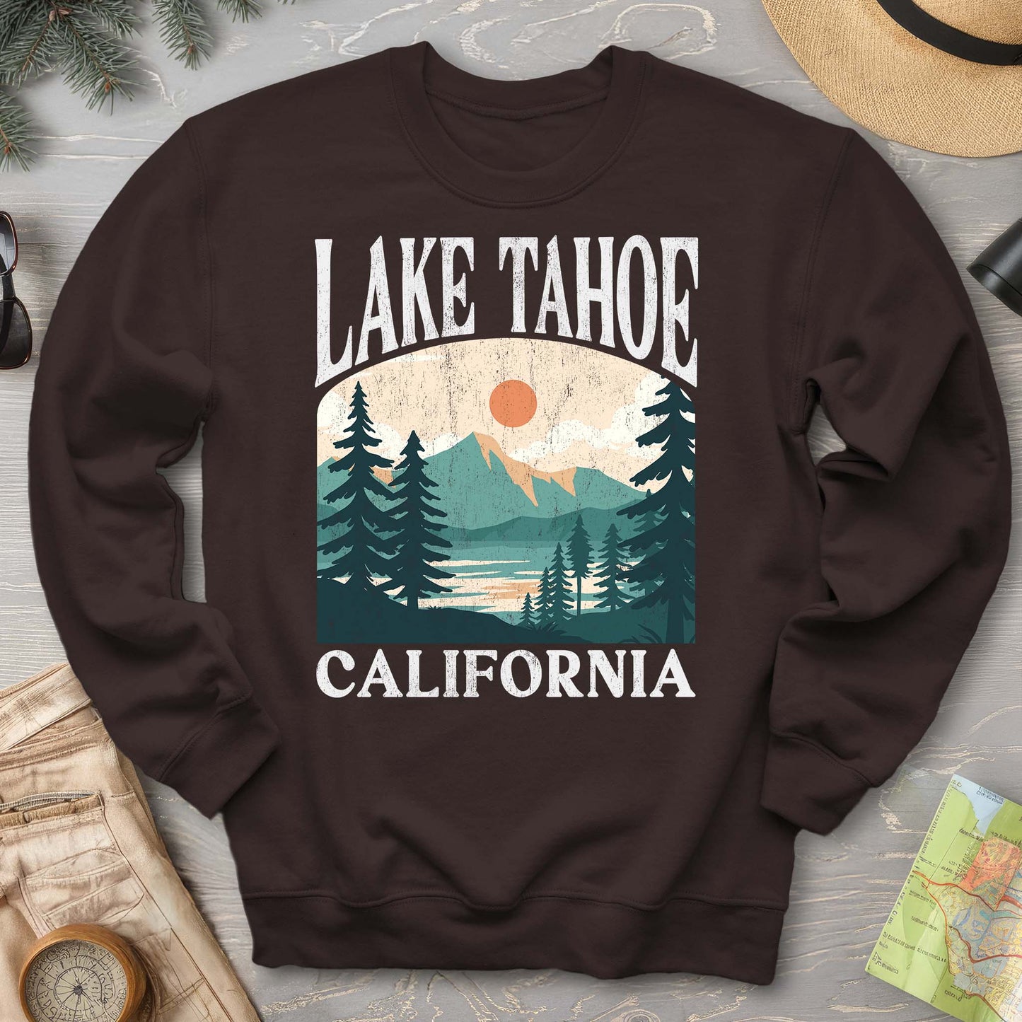 Lake Tahoe California "Big and Bold" Sweatshirt