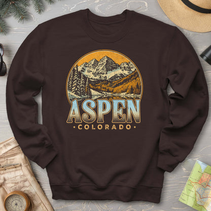 Aspen Colorado Groovy Screenprint Sweatshirt