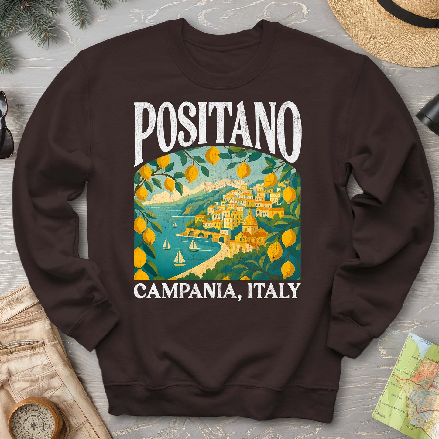 Positano Italy "Big and Bold" Sweatshirt