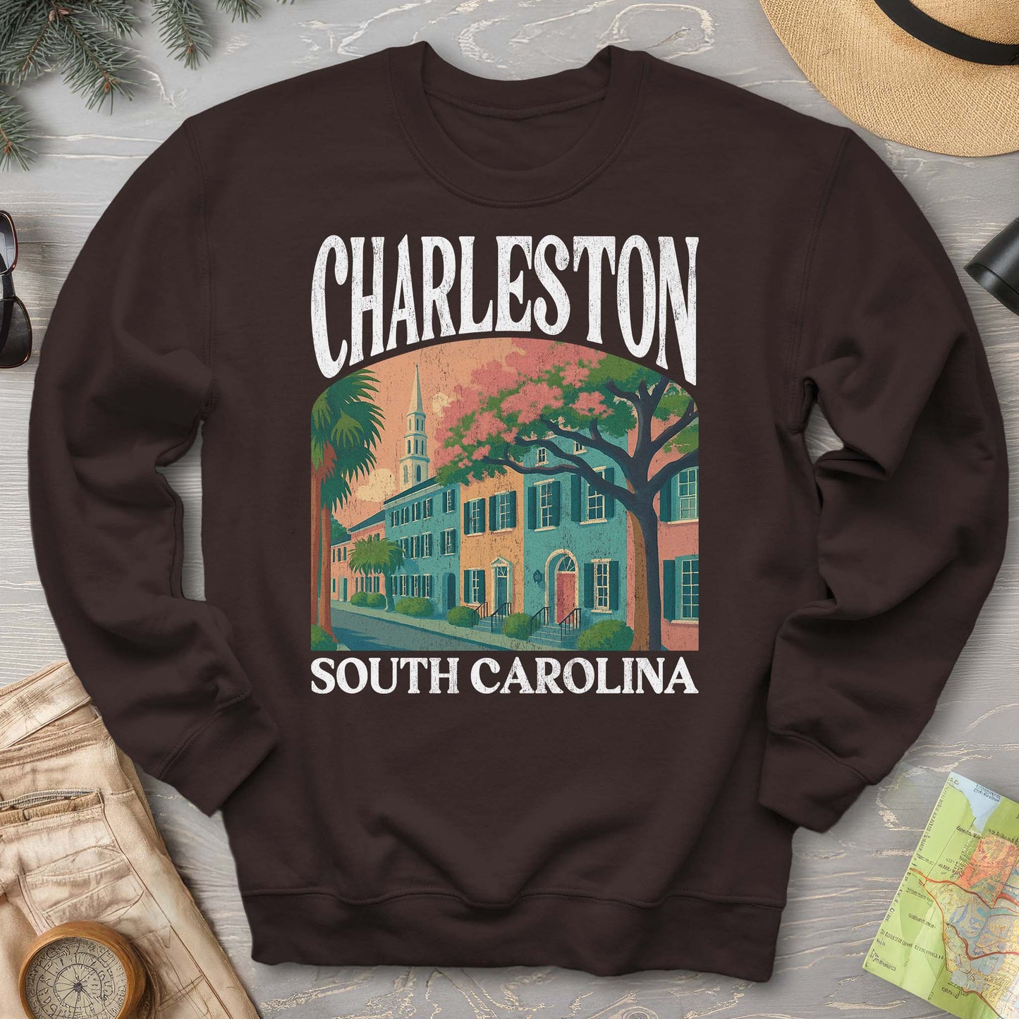 Charleston South Carolina "Big and Bold" Sweatshirt