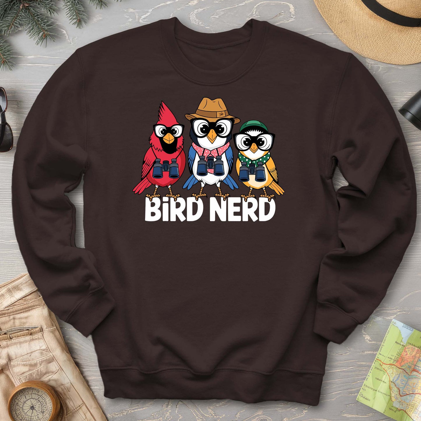 Bird Nerd "Birding Birds" Sweatshirt