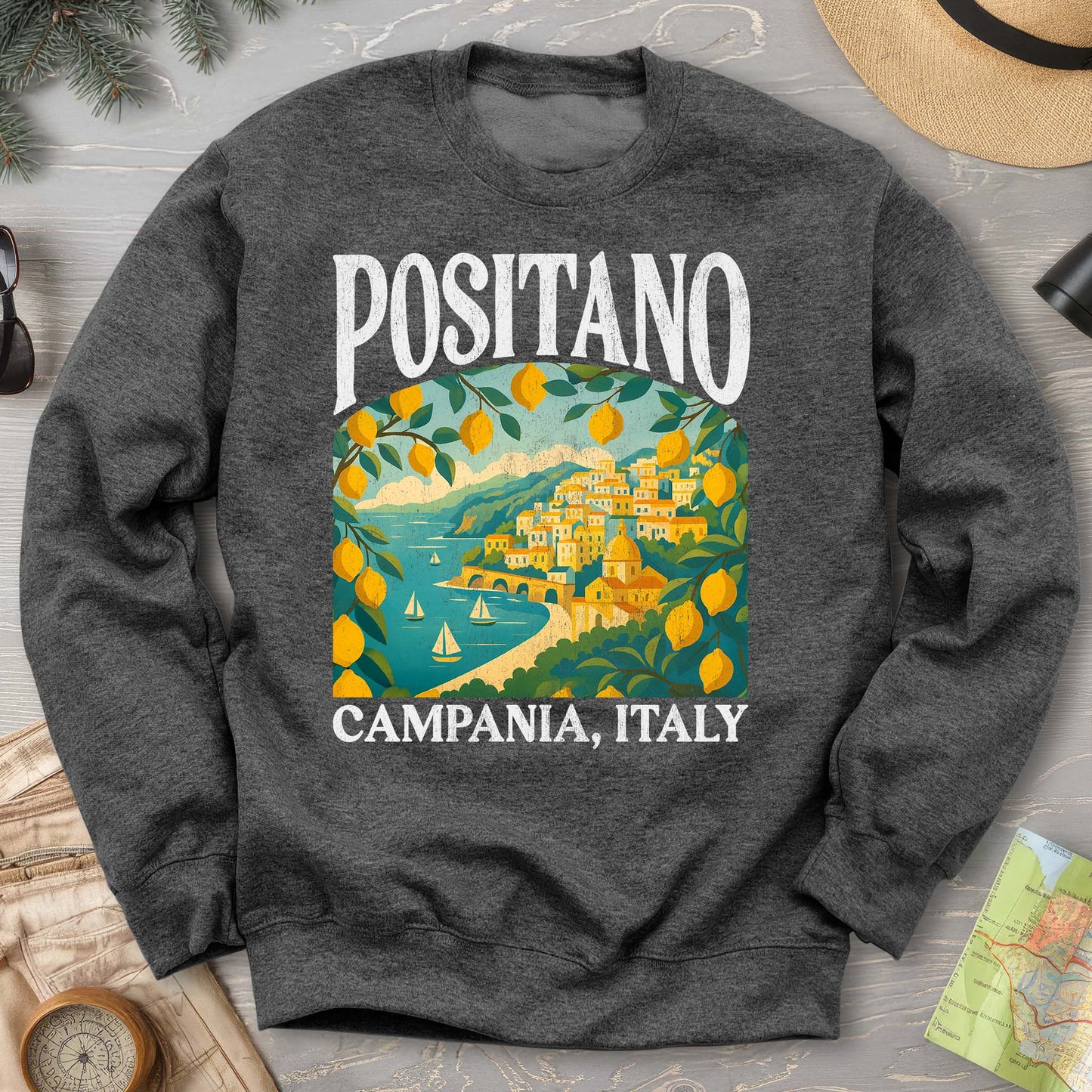 Positano Italy "Big and Bold" Sweatshirt