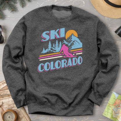 Ski Colorado Retro 80's Sweatshirt