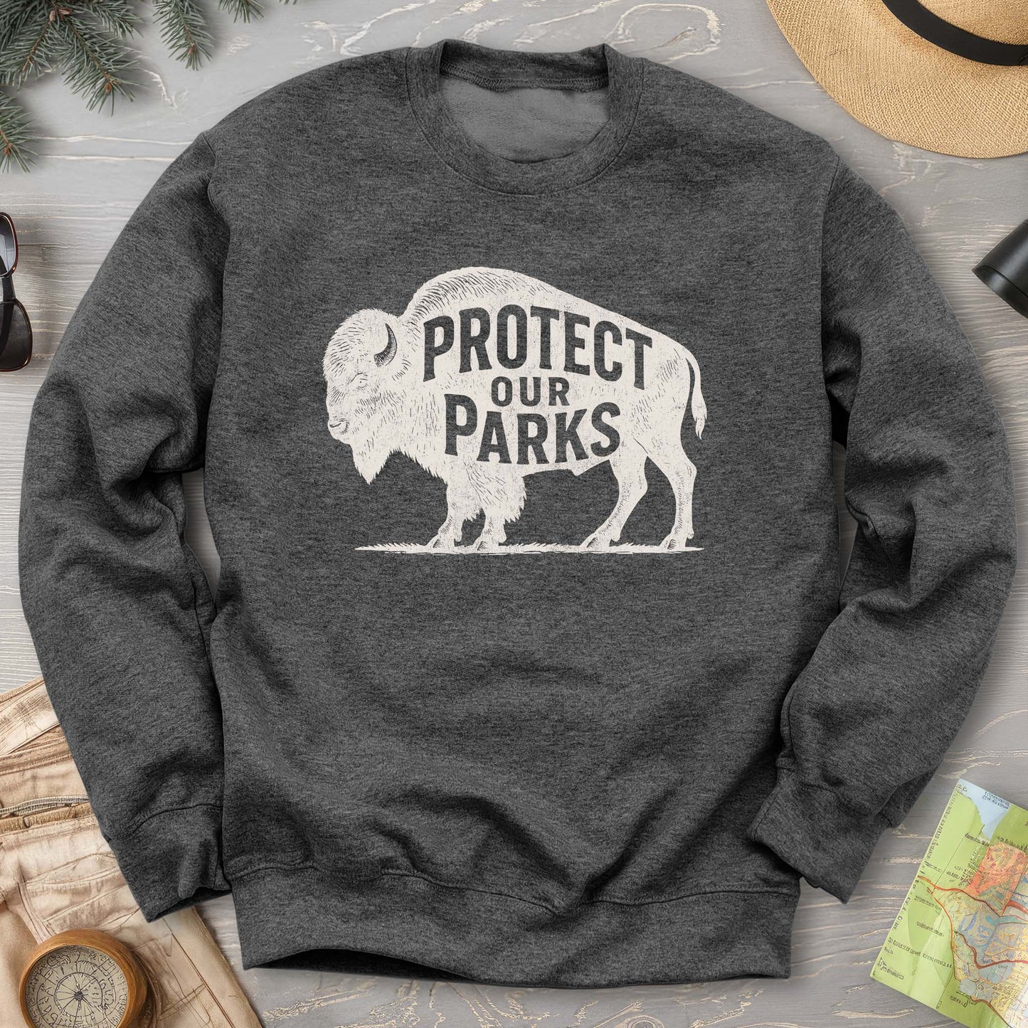 Protect Our Parks "Vintage Buffalo" Sweatshirt