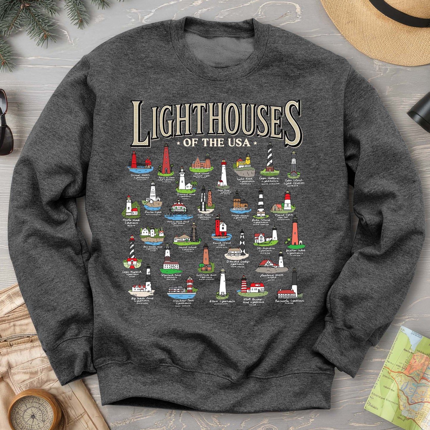 Lighthouses of the USA Sweatshirt