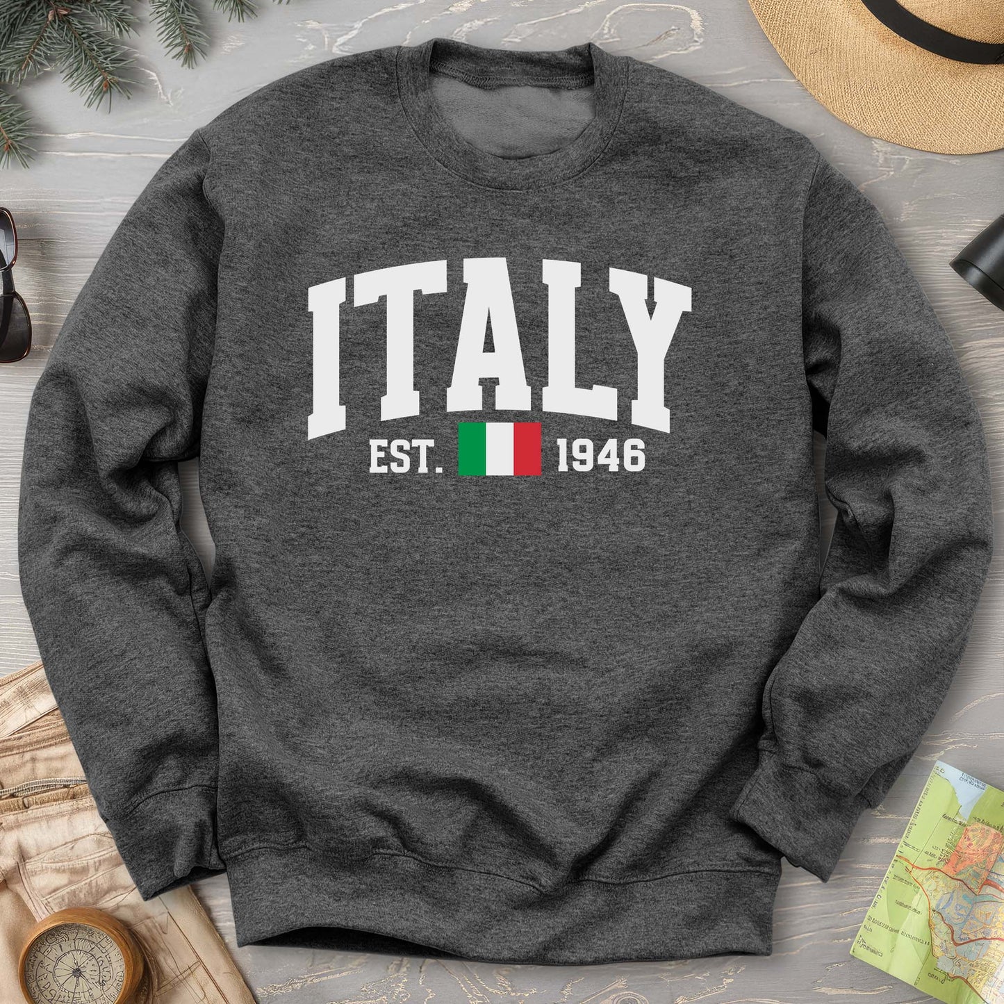 Italy Varsity Flag Sweatshirt