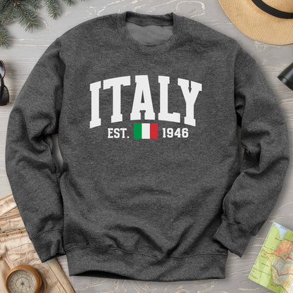 Italy Varsity Flag Sweatshirt