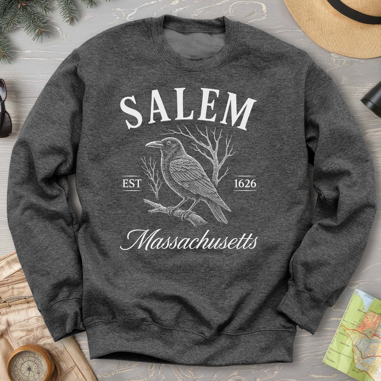 Salem Massachusetts Raven Sweatshirt