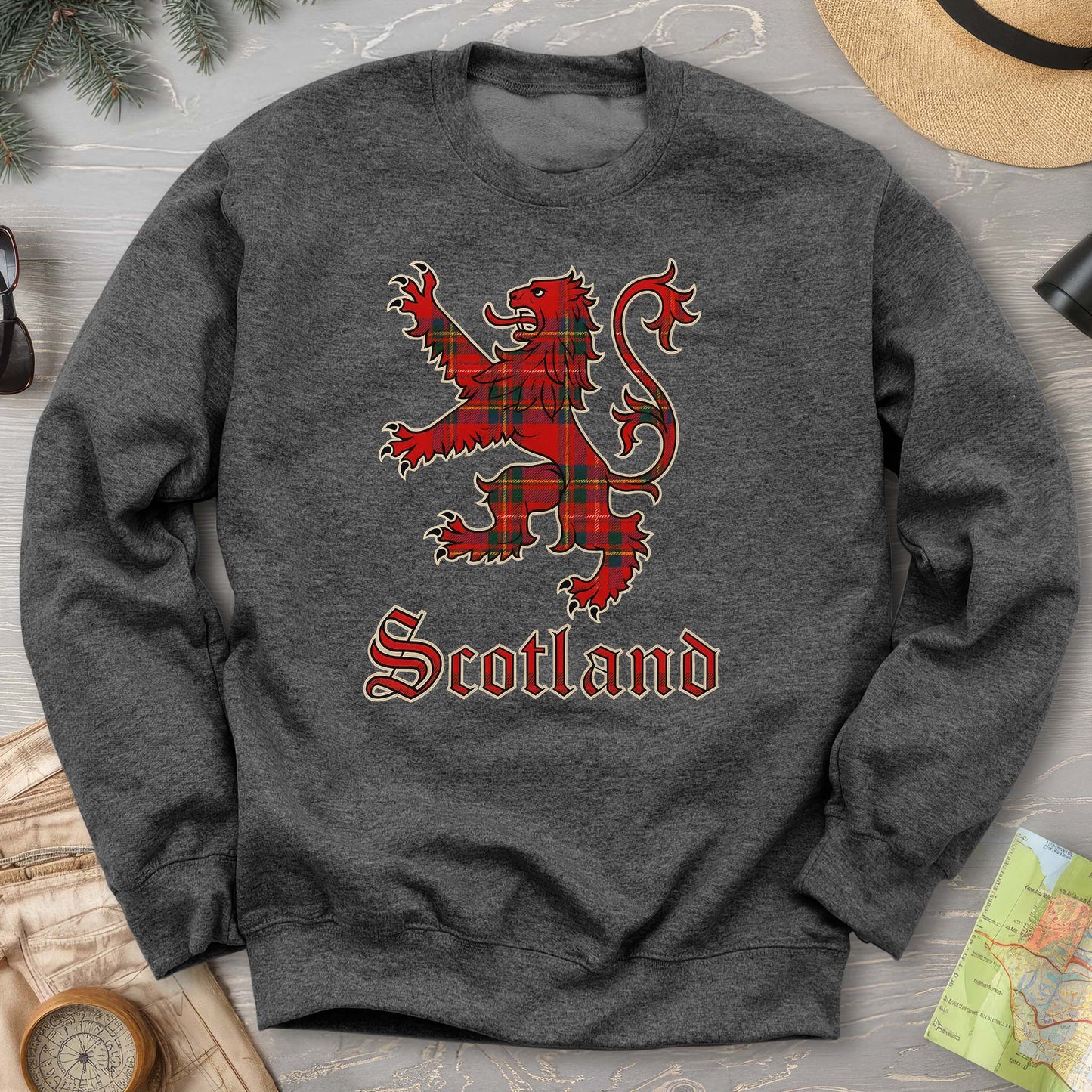 Scotland Tartan Lion Sweatshirt