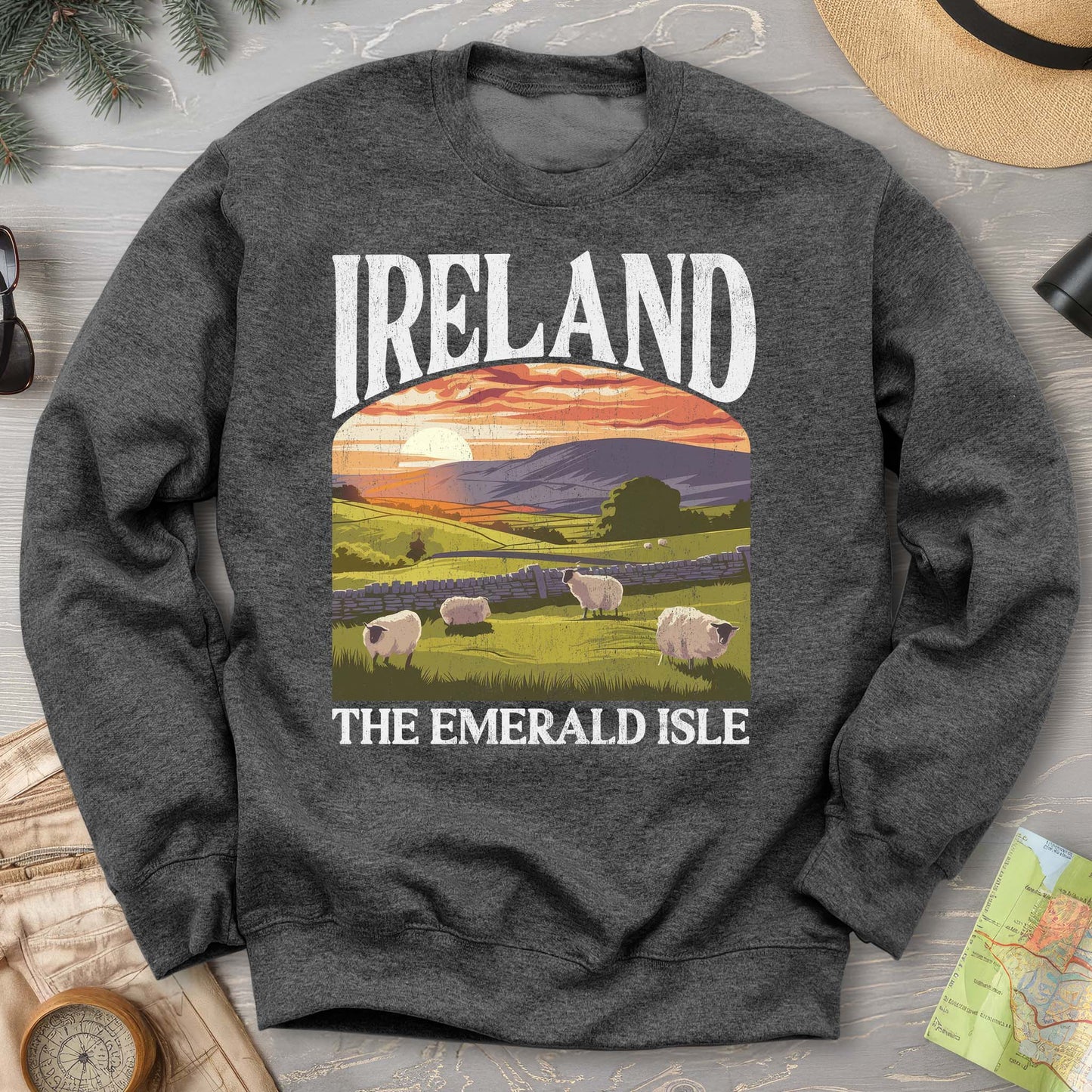 Ireland The Emerald Isle "Big and Bold" Sweatshirt